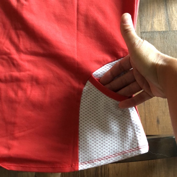 Sugoi, size medium, red, half zip, biking/running t-shirt. - Picture 7 of 10